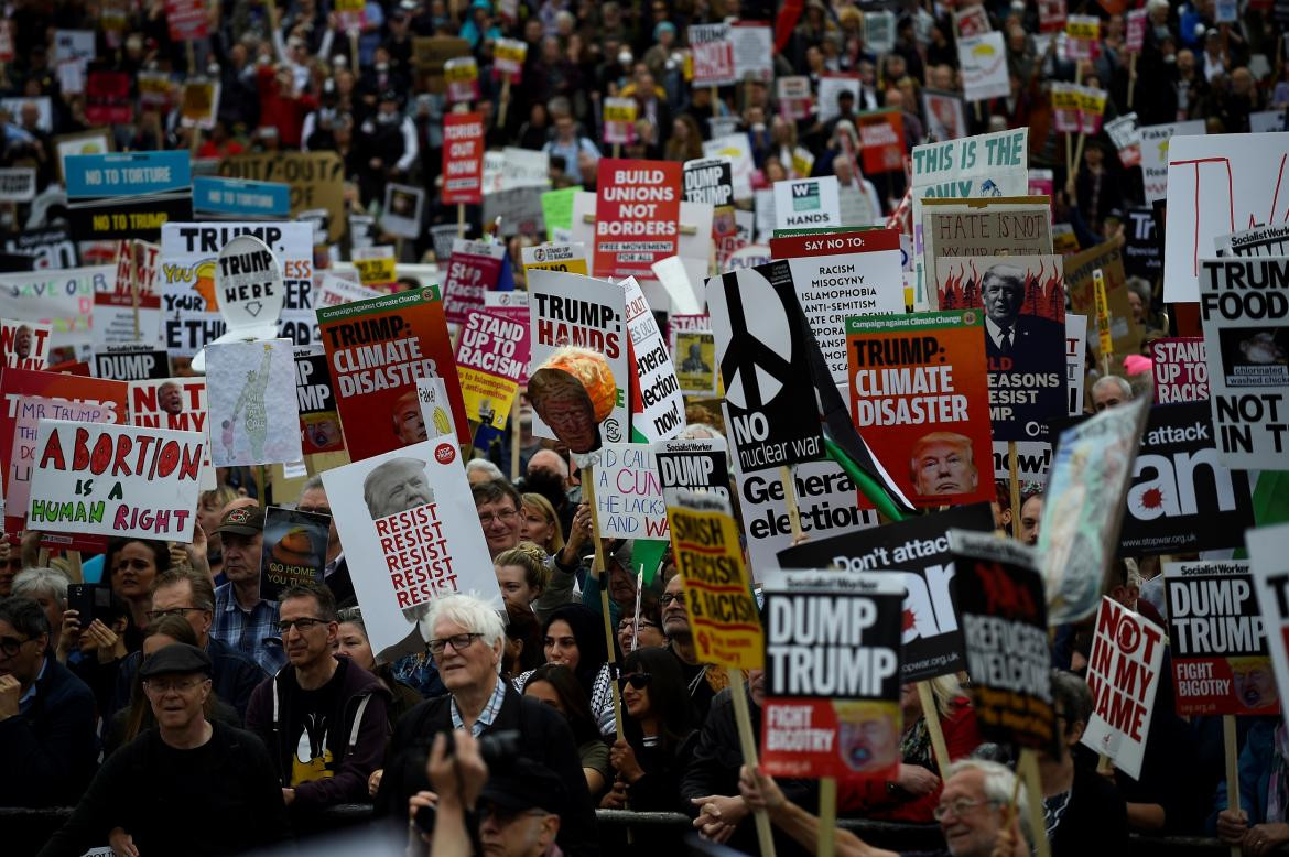 Marcha contra Trump en Londres - Reuters
