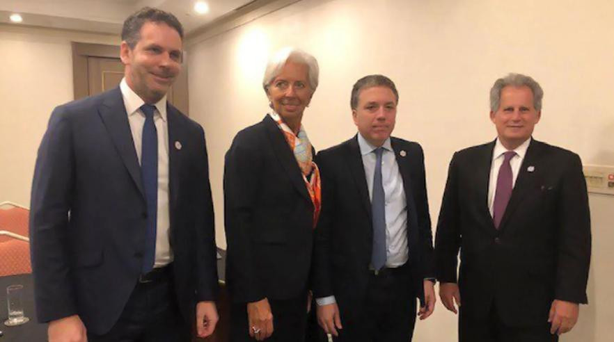 Reunión FMI con Dujovne y Presidente del Banco Central