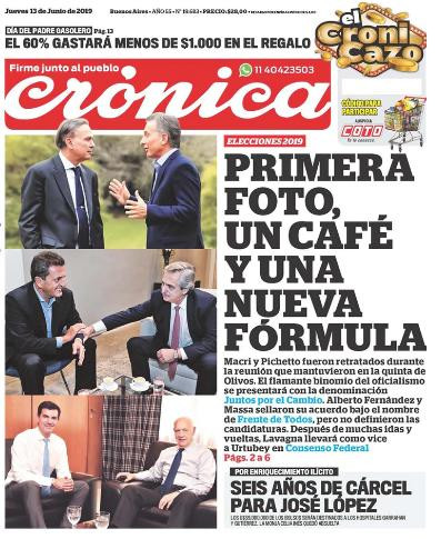 Tapas de Diarios - Crónica jueves 13-6-19