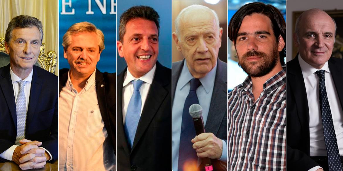 Elecciones 2019 - Mauricio Macri, Alberto Fernández, Sergio Massa, Roberto Lavagna, Nicolás Del Caño y José Luis Espert