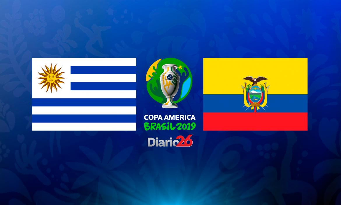 Copa América 2019, URUGUAY VS ECUADOR, fútbol, Diario 26	