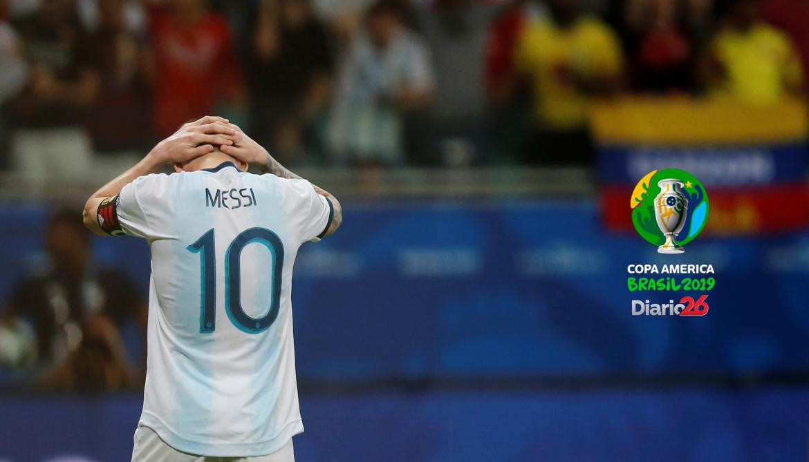 Copa América 2019 - Lamento de Messi en derrota de Argentina ante Colombia (Reuters)