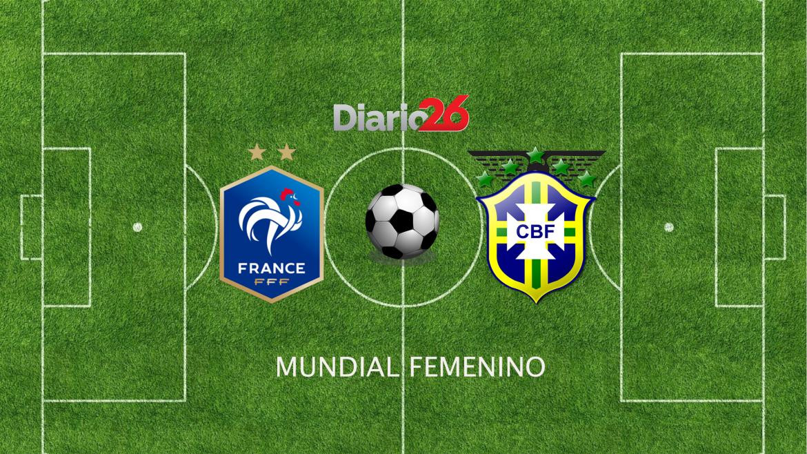 Mundial de fútbol femenino Francia 2019, Francia vs Brasil, Deportes, Diario 26