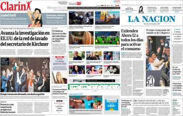 Tapas de diarios argentinos: premio para el chef Mauro Colagreco y muerte de Coca Sarli