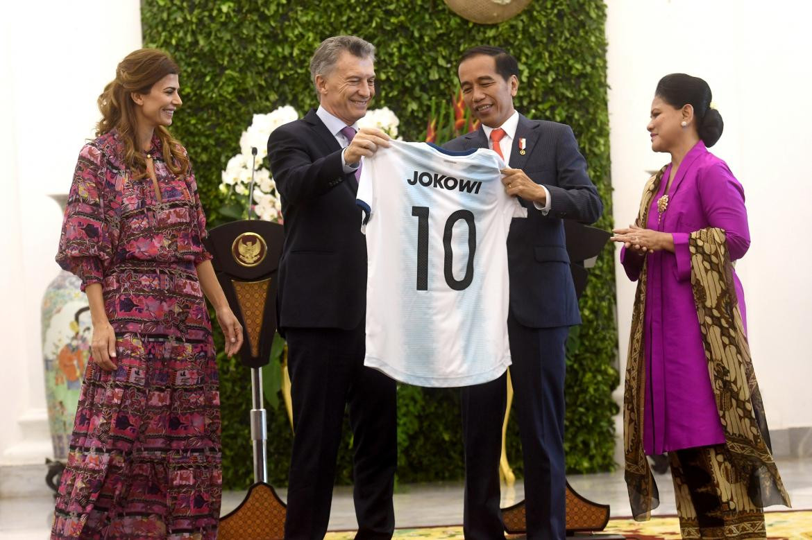 Macri junto al presidente de Indonesia (Reuters)