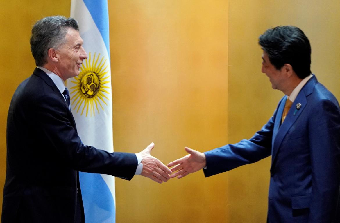 Mauricio Macri junto al primer ministro de Japón, Shinzo Abe (Reuters)
