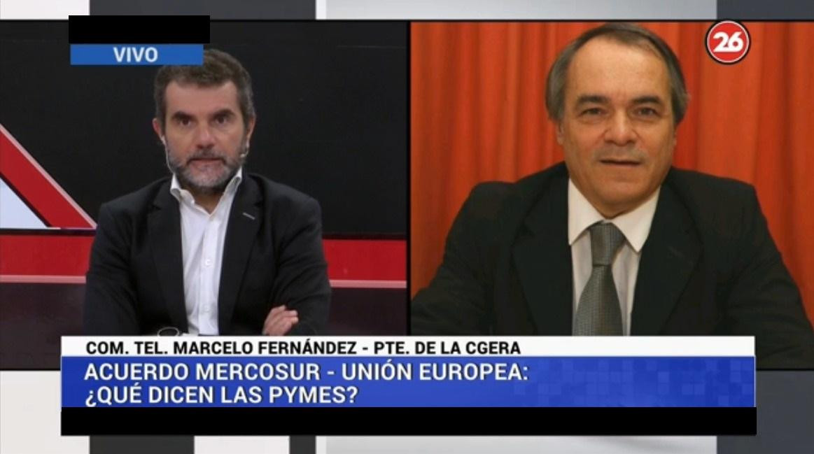Marcelo Fernández, Presidente de CGERA sobre acuerdo Mercosur-UE - Canal 26