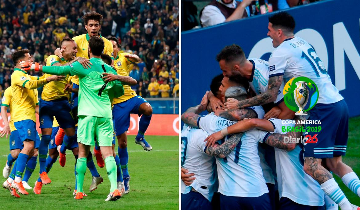Copa América, Selección Argentina vs Brasil