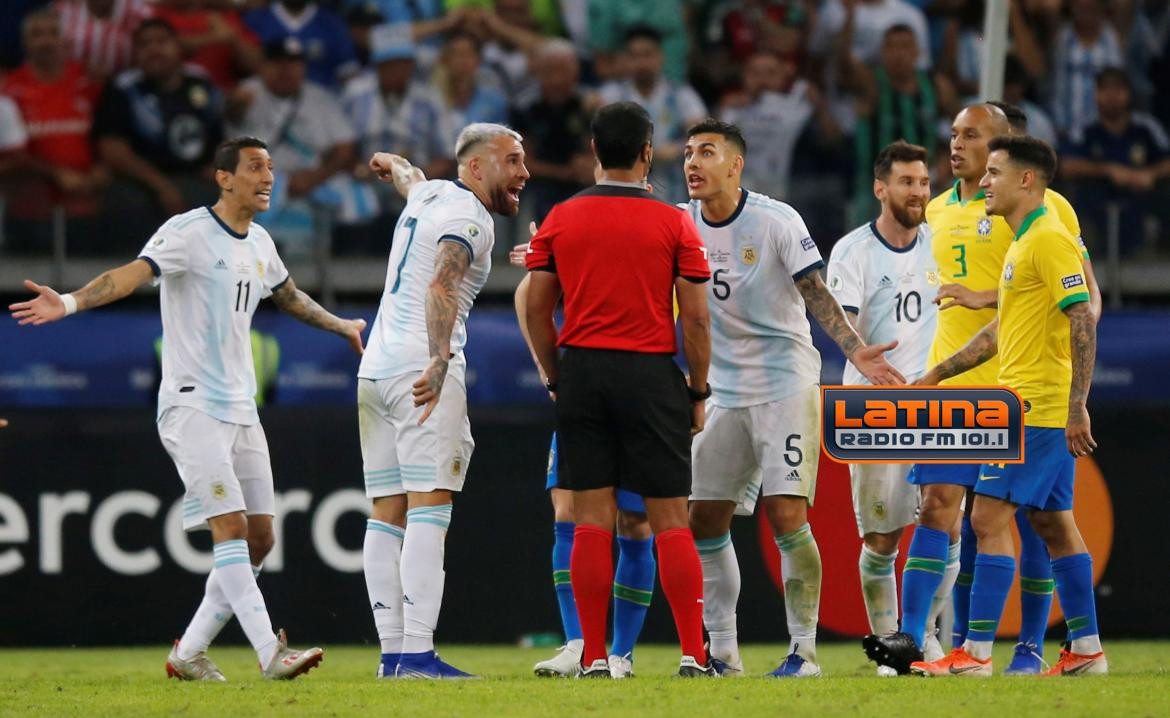 Miguel Scime por fallos de Argentina - Brasil en Copa América (Radio Latina)
