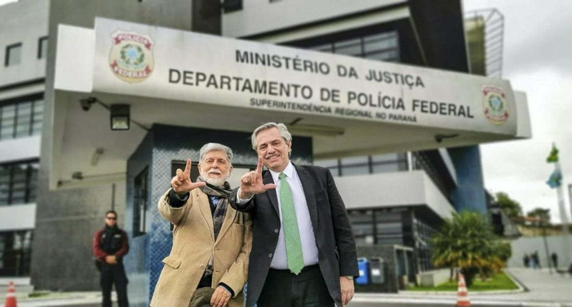 Visita de Alberto Fernández a Lula en Brasil (Agencia NA)