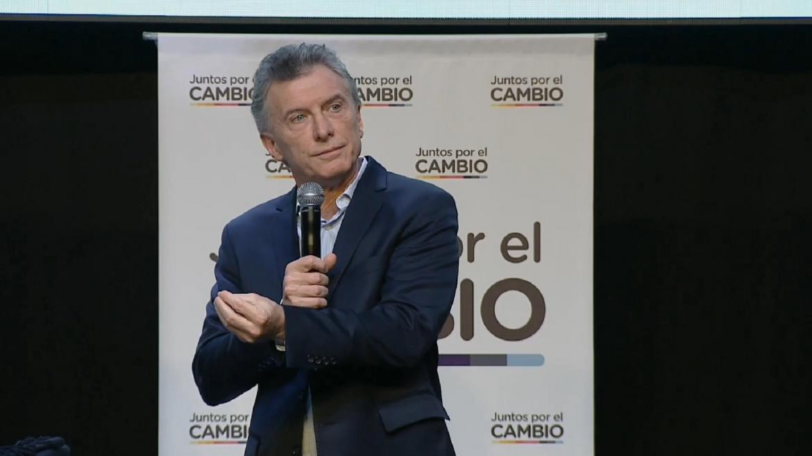 Mauricio Macri, Encuentro de Juntos por el Cambio 10 de julio, Elecciones 2019