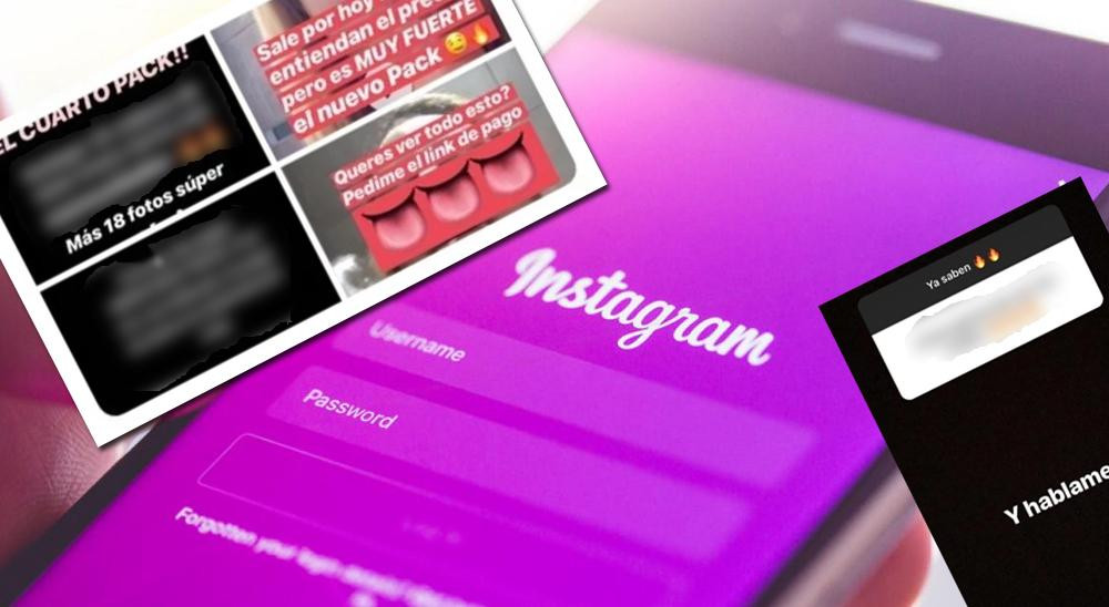 Alerta en Instagram por difusión y venta de contenido sexual amateur	