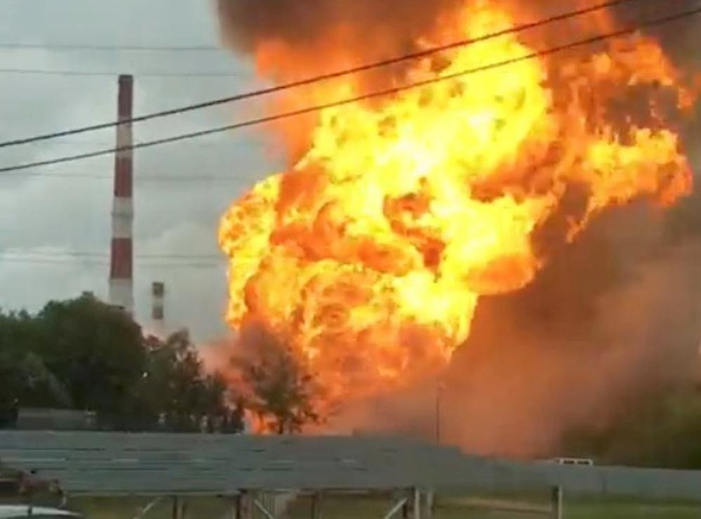 Incendio en una central termoeléctrica en Moscú
