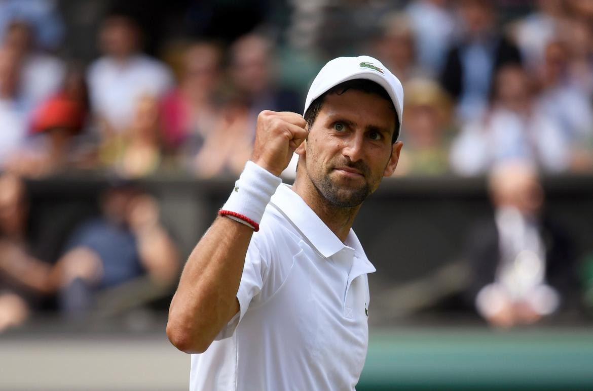 Novak Djokovic en Wimbledon (Reuters)