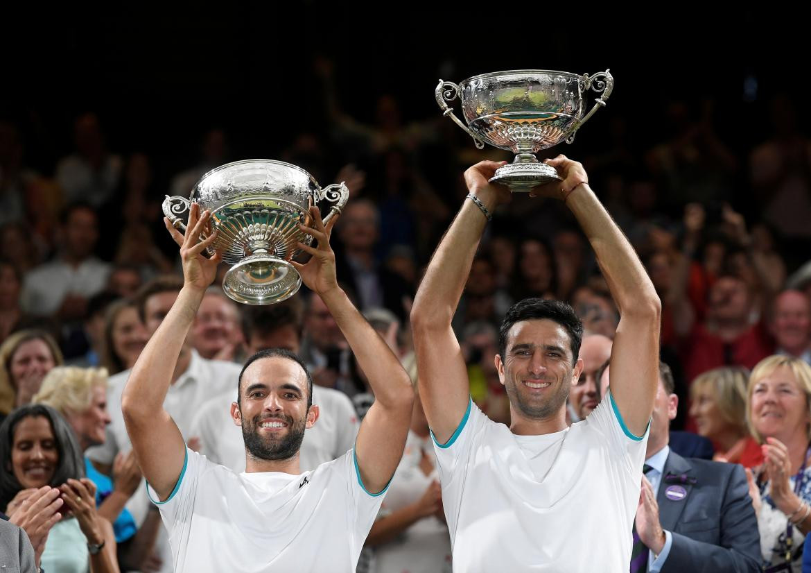 Juan Sebastián Cabal y Robert Farah, campeones de Wimbledon (Reuters)