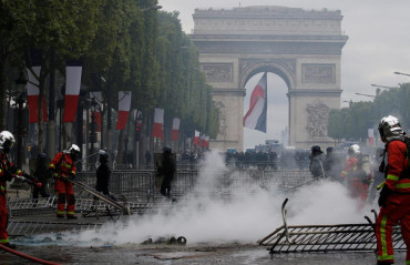Protestas, incidentes y represión durante los festejos por el 14 de julio en Francia 