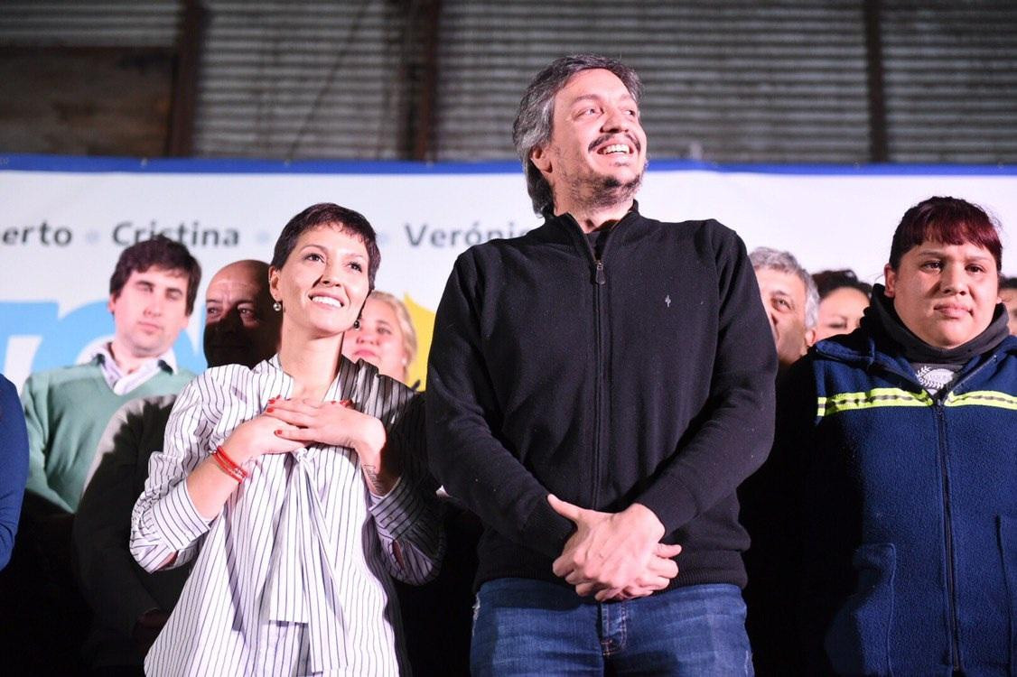 Máximo Kirchner en la presentación de la precandidatura de la diputada nacional Mayra Mendoza como intendenta de Quilmes