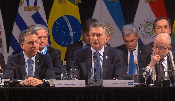 Cumbre Mercosur, palabra de Macri, captura de YouTube