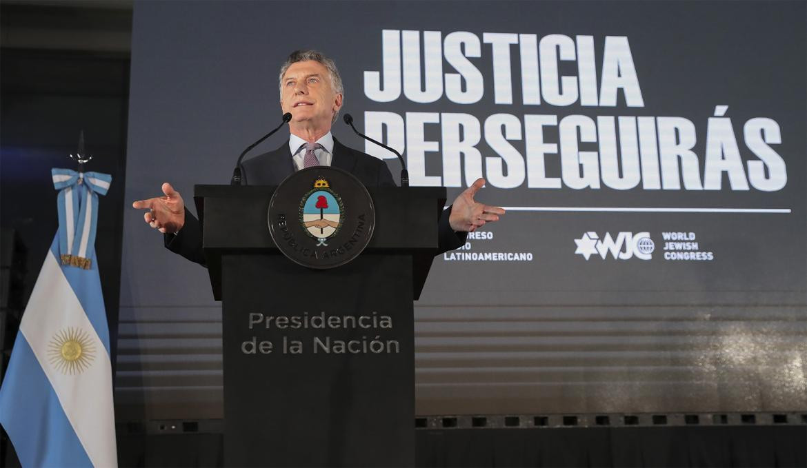 Mauricio Macri encabezó presentación del libro Justicia Perseguirás, atentado a la AMIA, conferencia en Casa Rosada, NA	