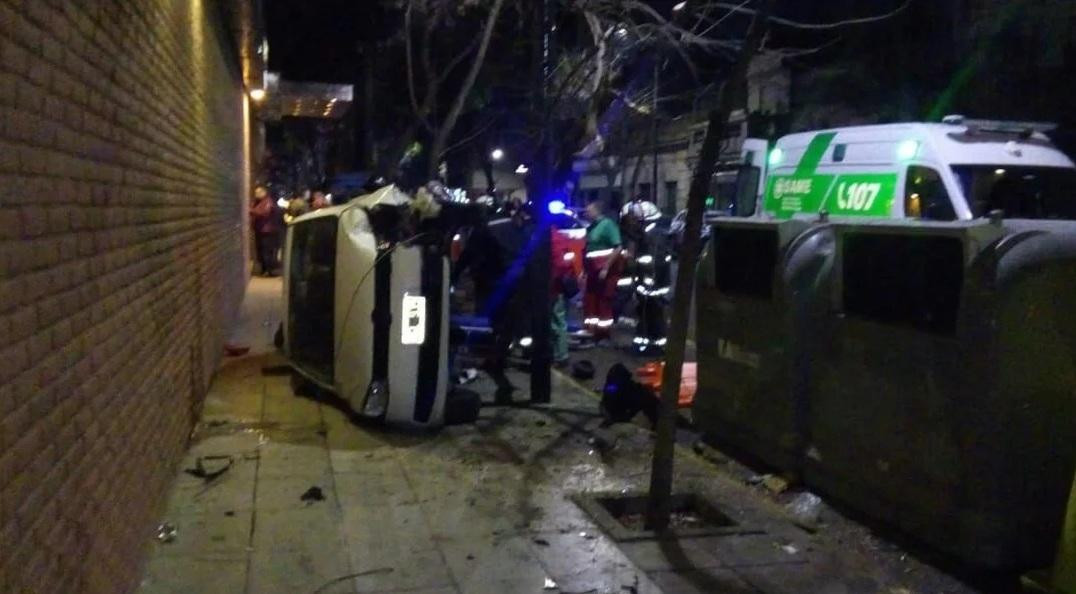 Conductor alcoholizado, violento choque en Palermo
