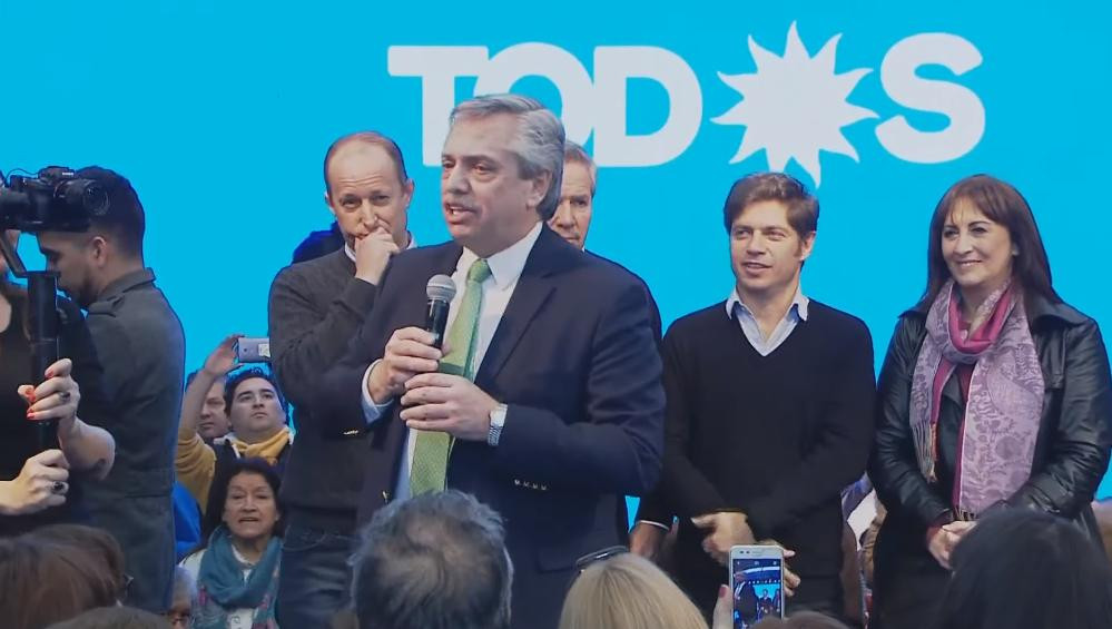 Alberto Fernández en Lomas de Zamora, Elecciones 2019