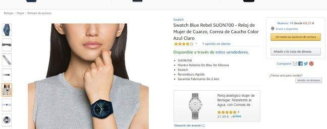 Reloj, productos elegidos online por argentinos
