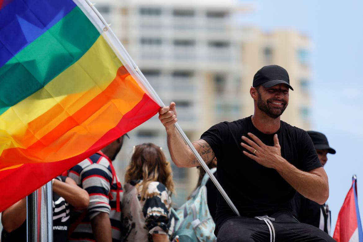 Protestas en Puerto Rico contra la homofobia, marcha, Ricky Martin, Residente,Reuters