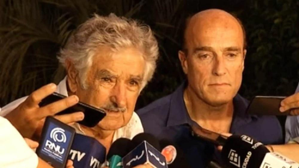 José “Pepe” Mujica y candidato del Frente Amplio, Daniel Martínez