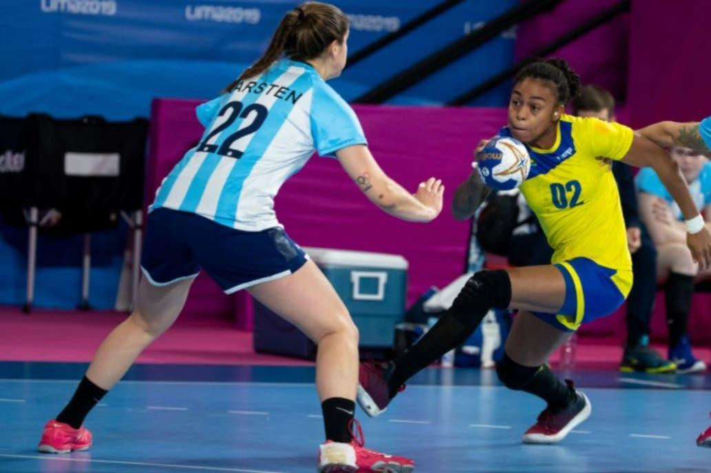 Juegos Panamericanos Lima 2019: Handball, Elke Karsten, Bruna De Paula Crédito: Prensa Lima 2019