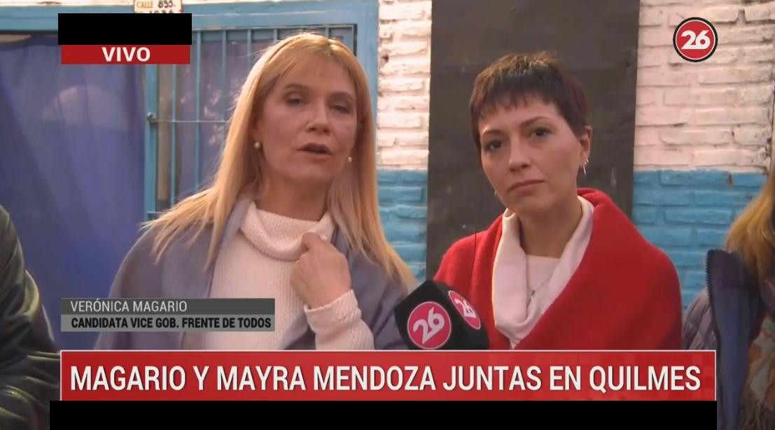 Verónica Magario en Quilmes, Elecciones 2019, Canal 26