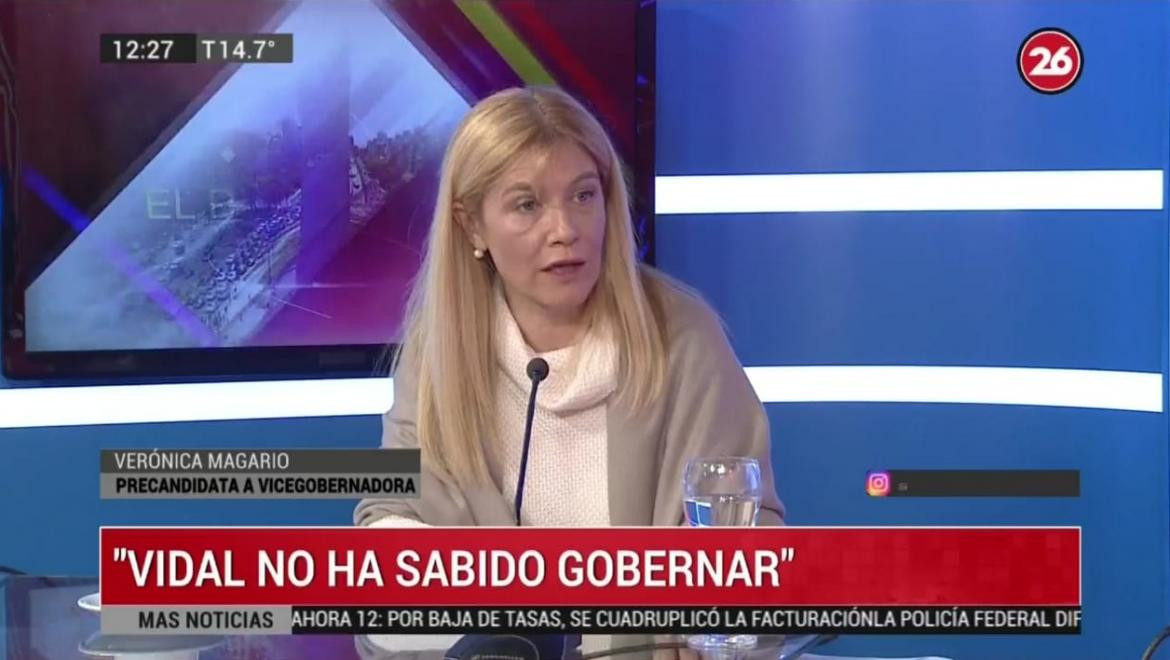 Verónica Magario, Elecciones 2019, Canal 26