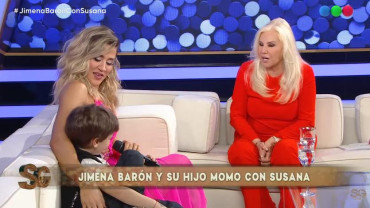 Jimena Barón visitó a Susana Giménez y su hijo Momo se robó todas las miradas