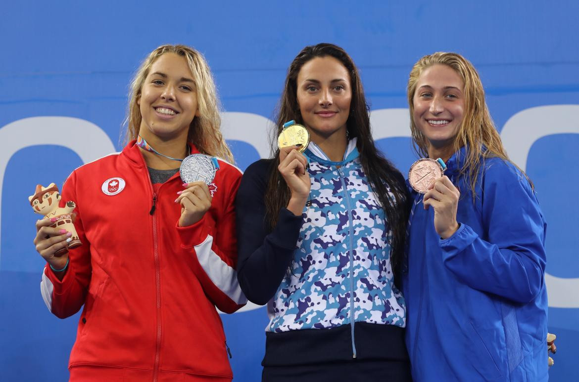 Juegos Panamericanos: Medalla dorada para Virgina Bardach en natacion, REUTERS
