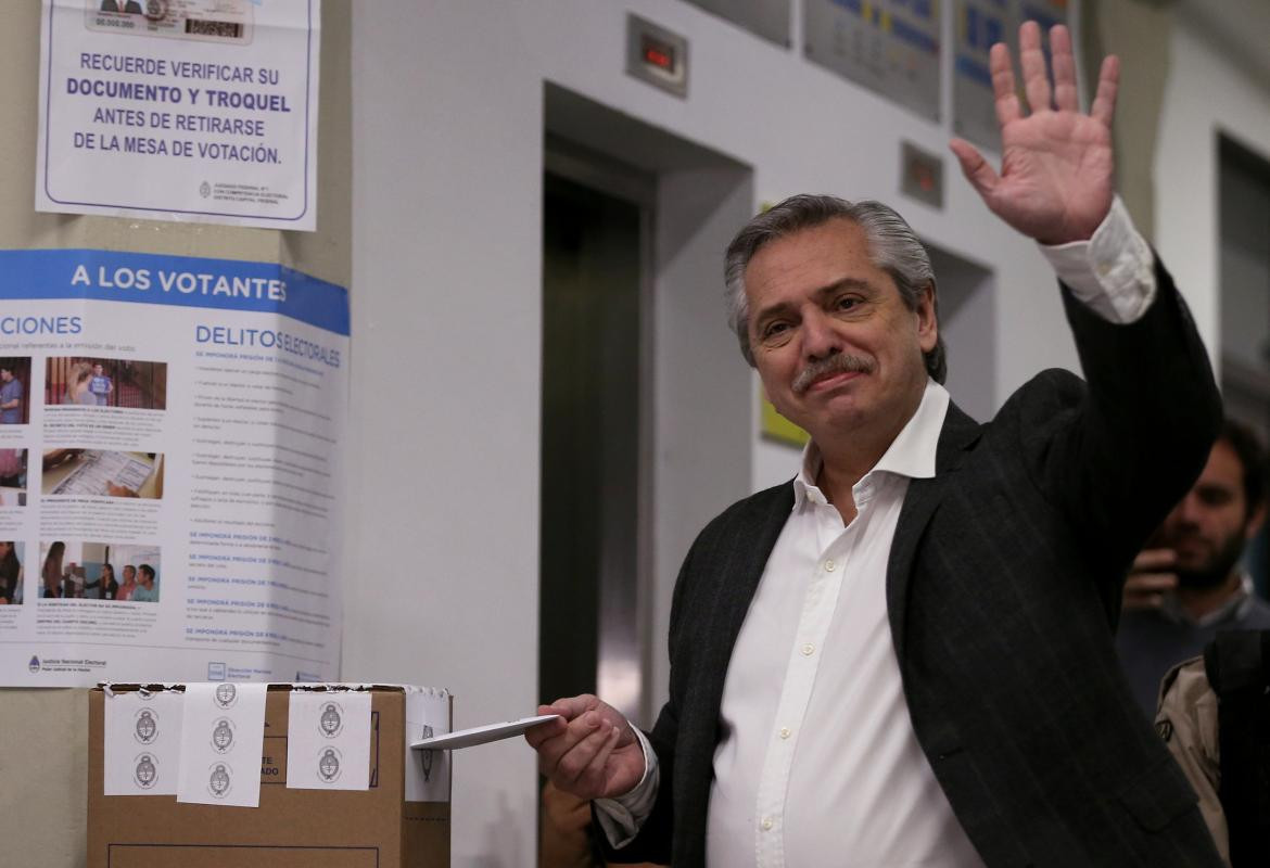 Alberto Fernández, votación, Elecciones 2019
