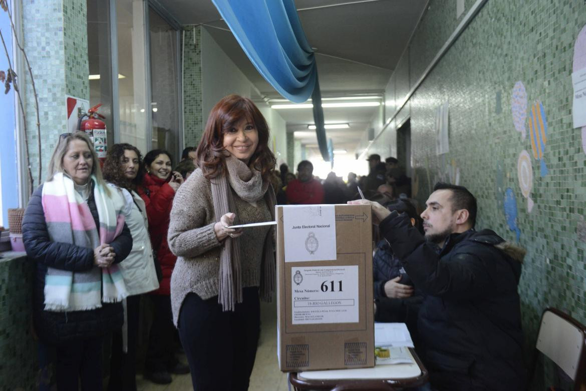 Cristina Kirchner, votación en Santa Cruz, PASO