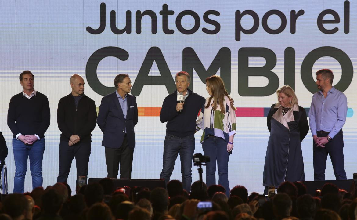PASO 2019, Juntos por el Cambio, Macri y equipo, Agencia NA