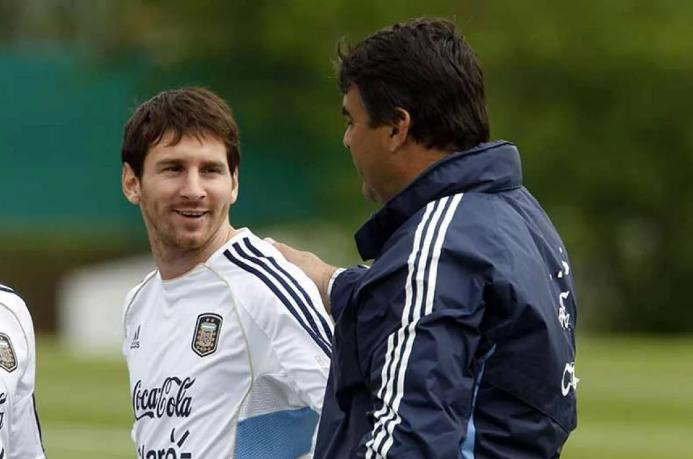 Tata Brown y Lionel Messi