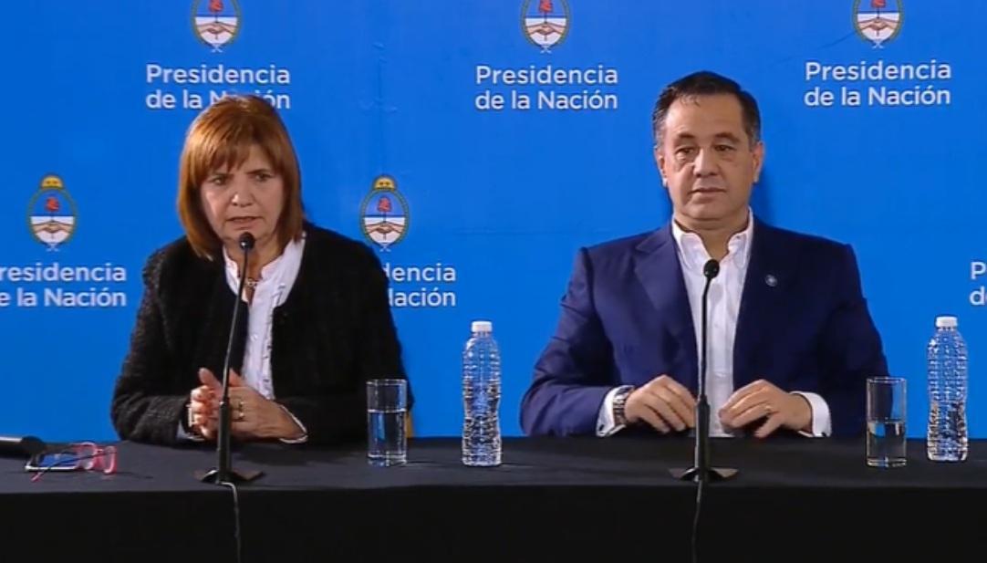 Conferencia de prensa de Alejandro Finocchiario y Patricia Bullrich en el CCK