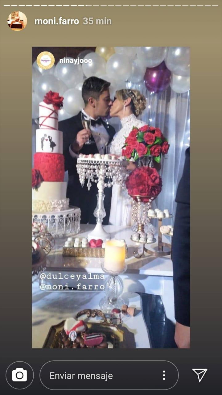 Casamiento de Mónica Farro, fotos, celebración