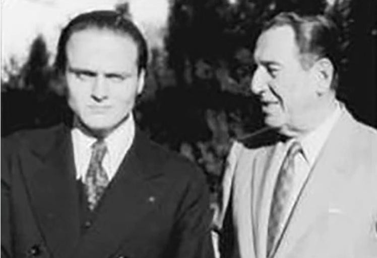 Juan Domingo Perón y Rodolfo Galimberti