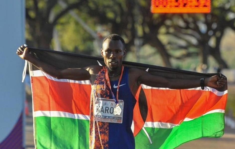 Keniata Bedan Karoki, ganador de la media maratón de Buenos Aires 2019