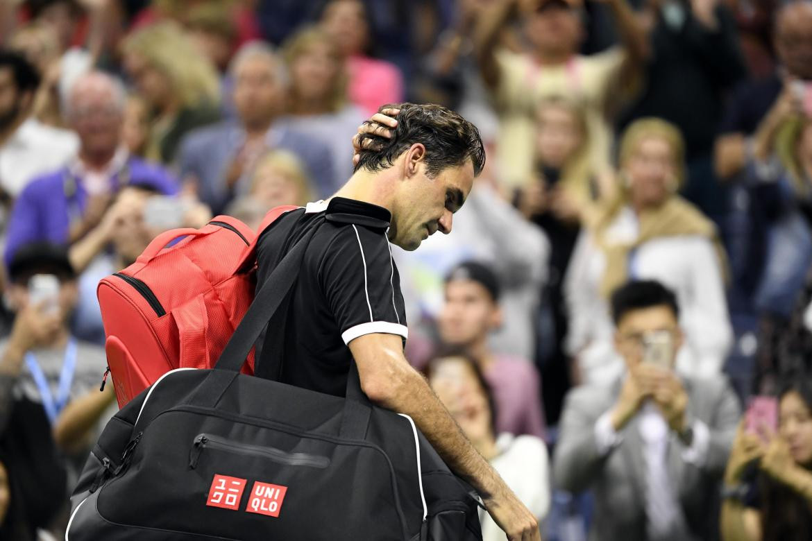 Derrota de Roger Federer en el US Open, REUTERS