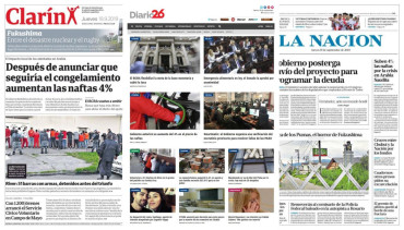Tapas de diarios argentinos: paro docente, aumento de naftas y victoria de River