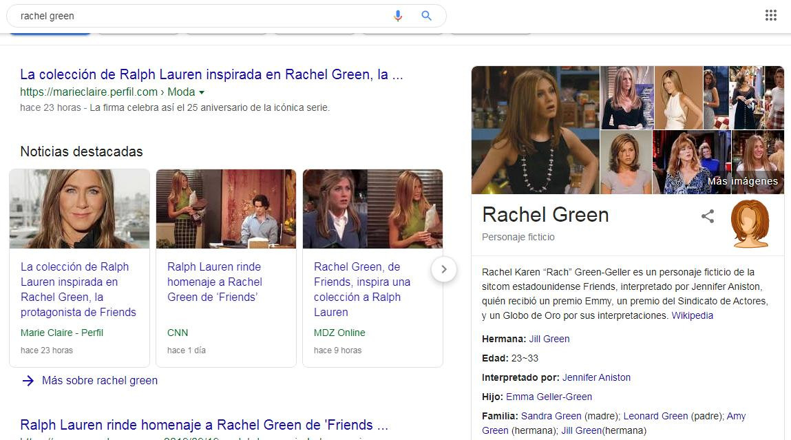 Friends, 25 años, Rachel Green