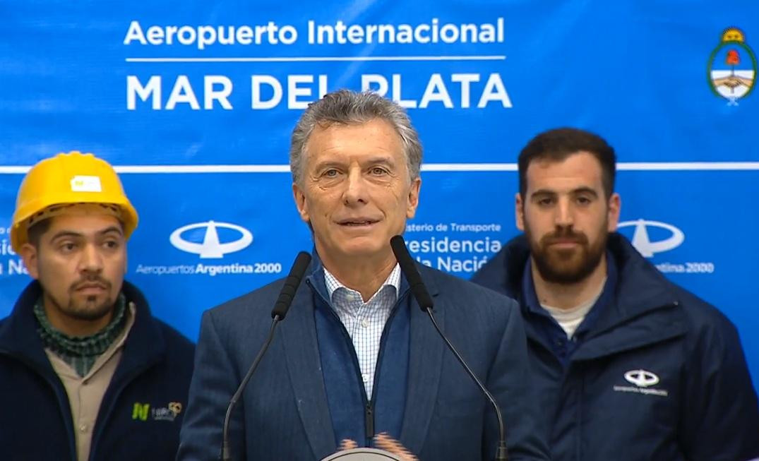 Mauricio Macri en Mar del Plata