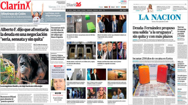 Tapas de diarios argentinos: cocaína en Ezeiza, elecciones 2019 y Colón histórico