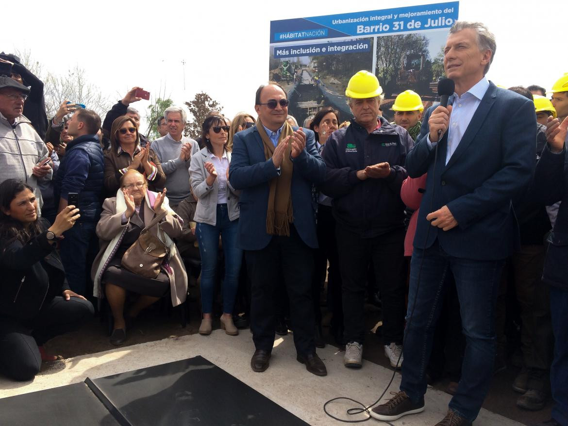 Mauricio Macri inauguró obras en Saladillo, PRESIDENCIA