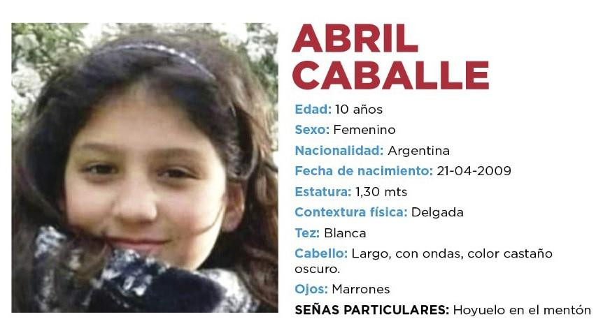 Abril Caballé, niña desaparecida en Punta Indio