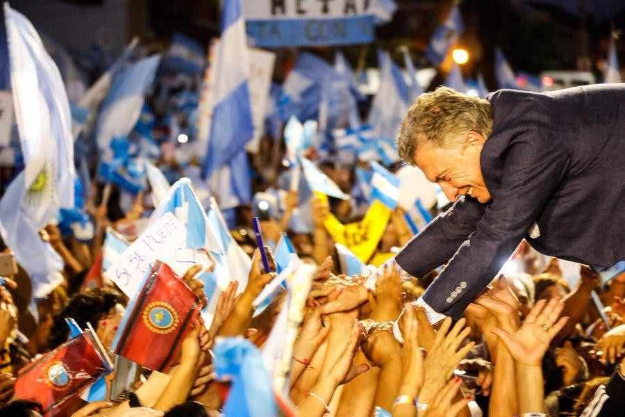 Mauricio Macri en marcha del Sí, se puede