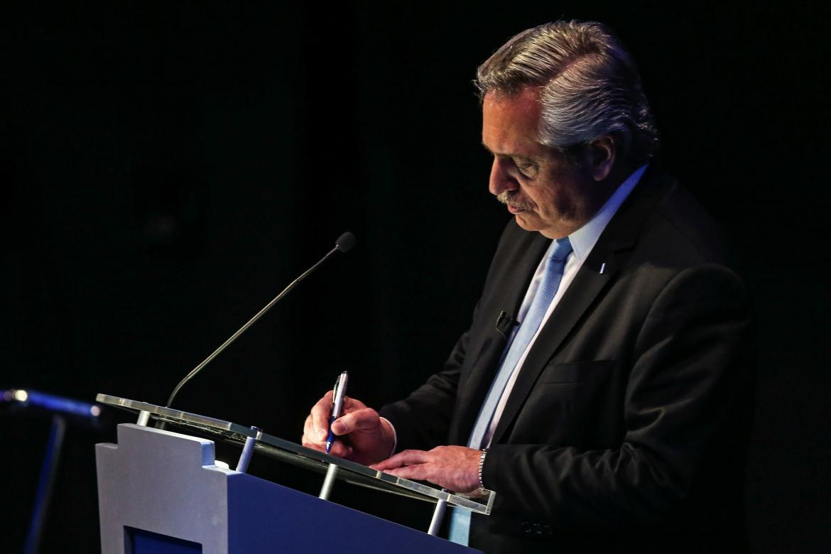 Alberto Fernández en el debate de candidatos a presidente 2019, REUTERS